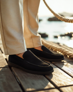 Premium Suede Loafers - Black Soles - Lervati