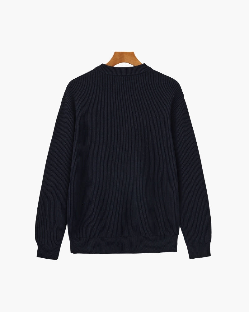 Rib Knit Crewneck - Lervati