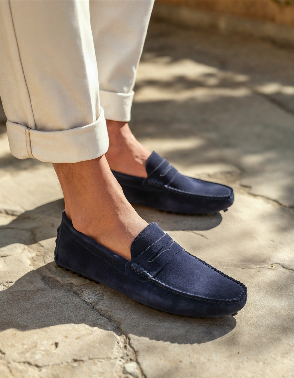 Suede Driver Loafers - Lervati