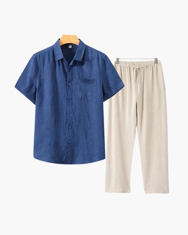 Lervati Linen Combo (Shortsleeve) - Lervati