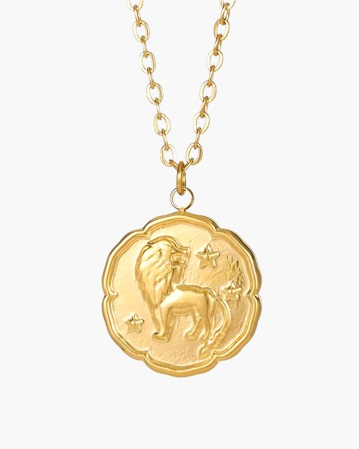 Zodiac Sign Necklace - Gold - Lervati
