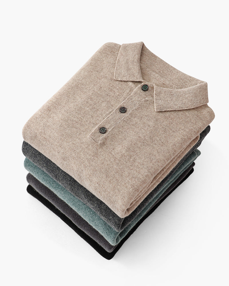 100% Cashmere Polo - Lervati