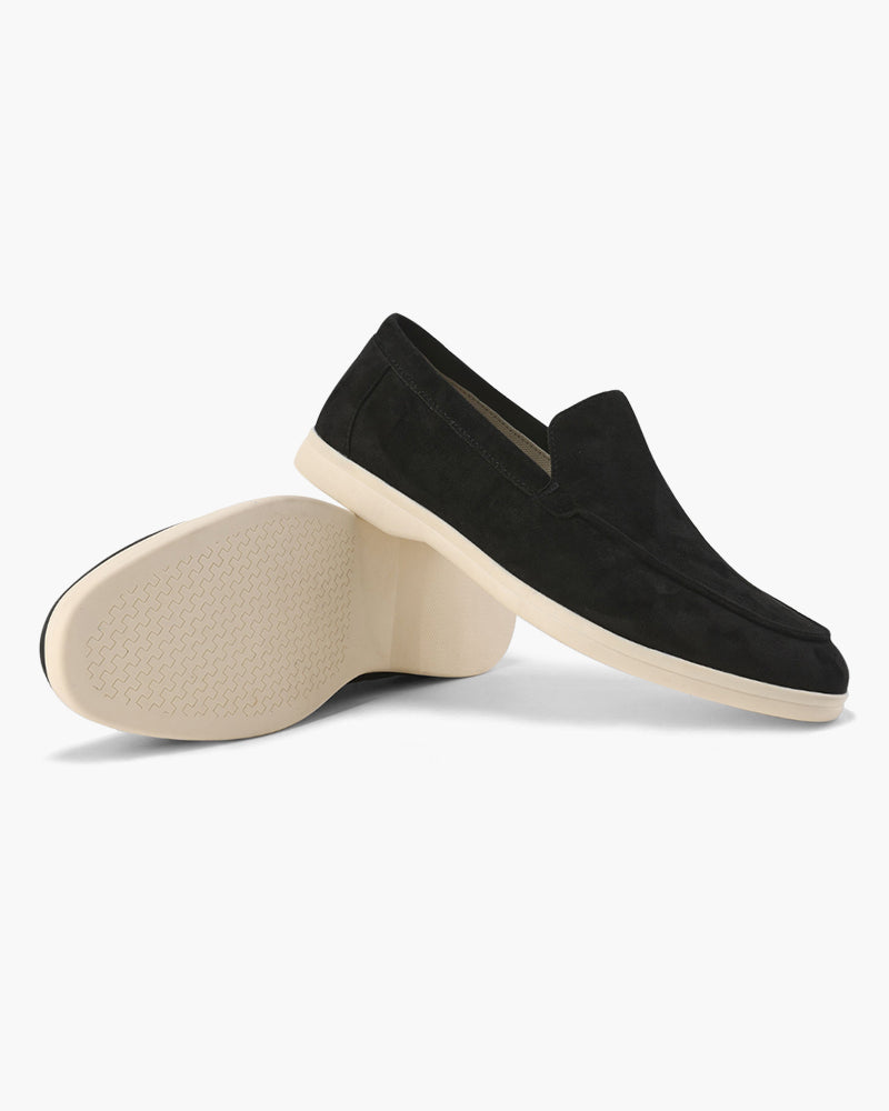 Lervati Suede Loafers - Black