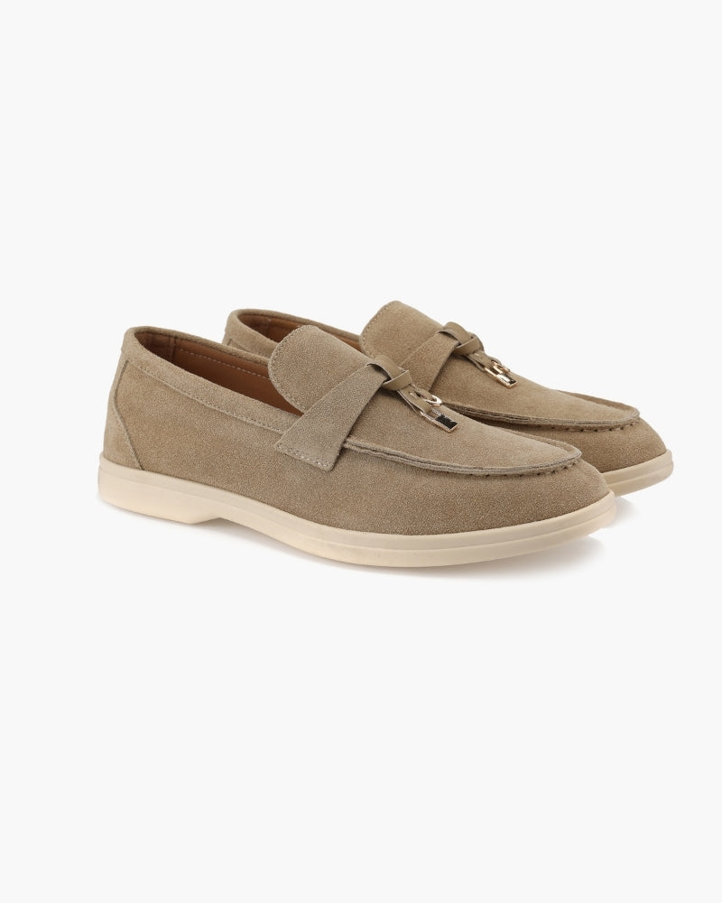 Lervati Suede Lady Loafers - Lervati