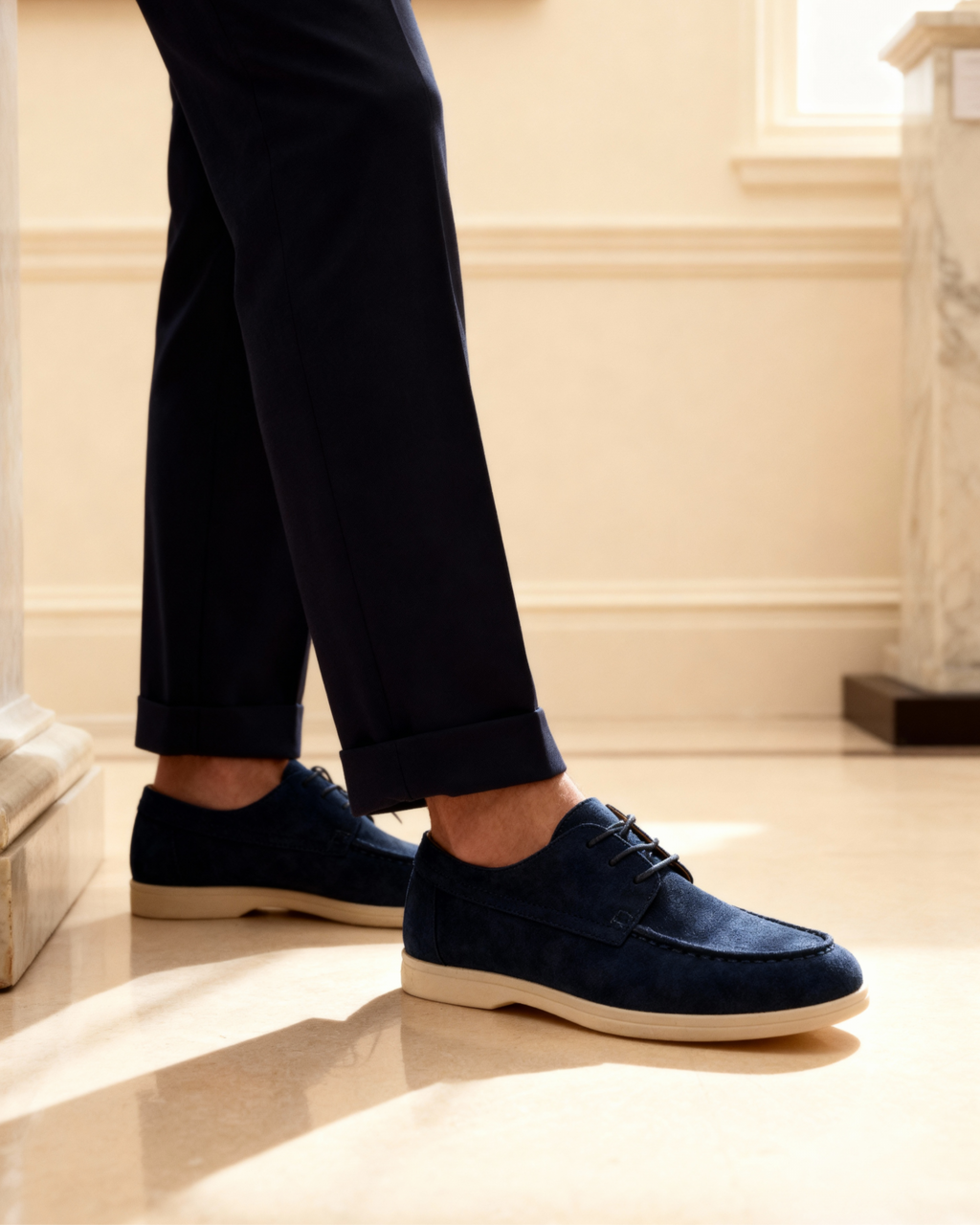 Premium Suede Lace Shoes - Lervati