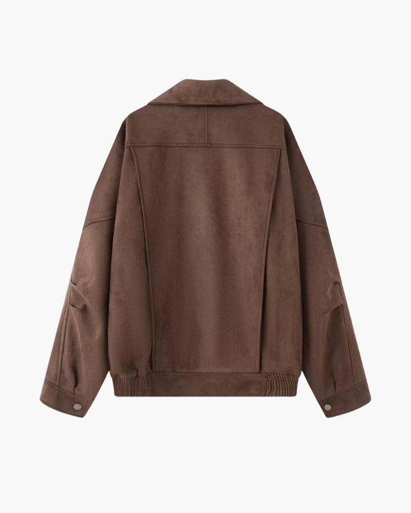 Vintage Suede Drape Jacket - Lervati