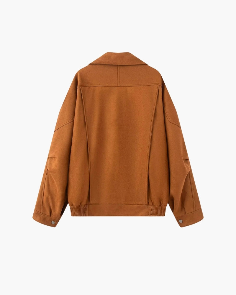 Vintage Suede Drape Jacket - Lervati