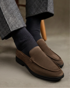Premium Suede Loafers - Black Soles - Lervati