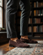 Lervati Suede Penny Loafers - Lervati