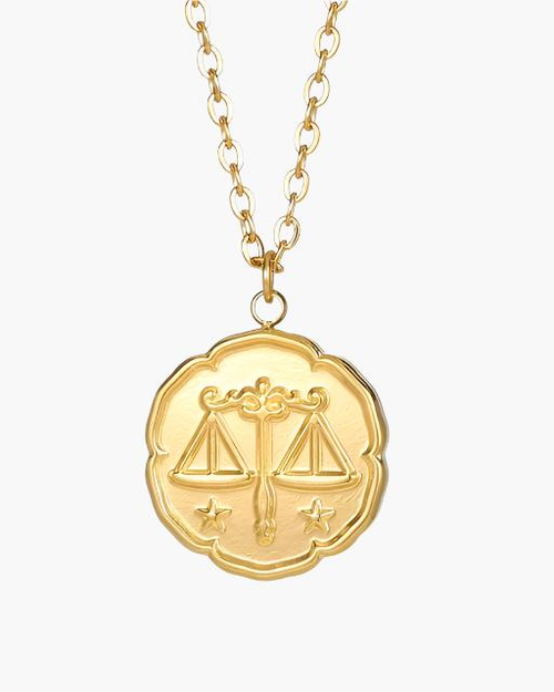 Zodiac Sign Necklace - Gold - Lervati
