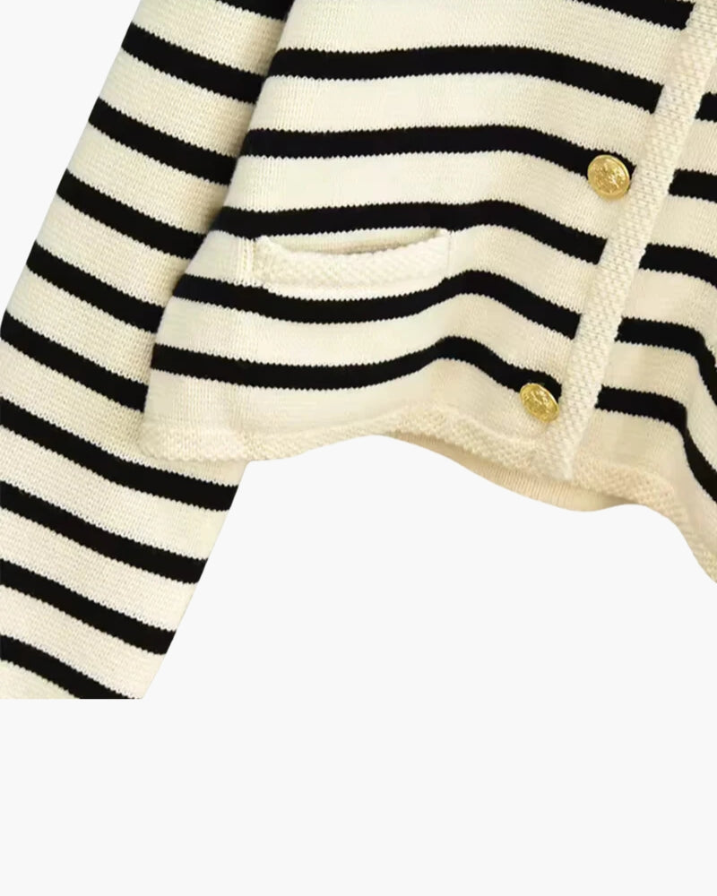 Premium Striped Wool Vest - Lervati