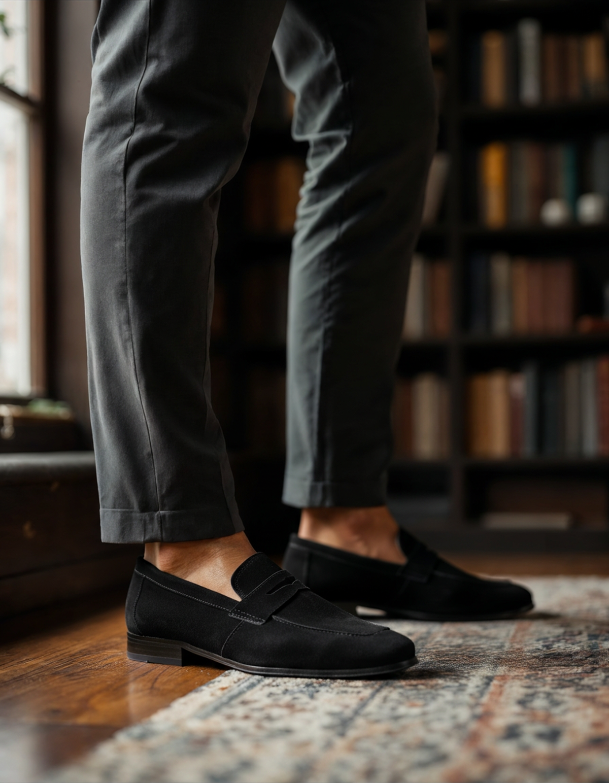 Lervati Suede Penny Loafers - Lervati