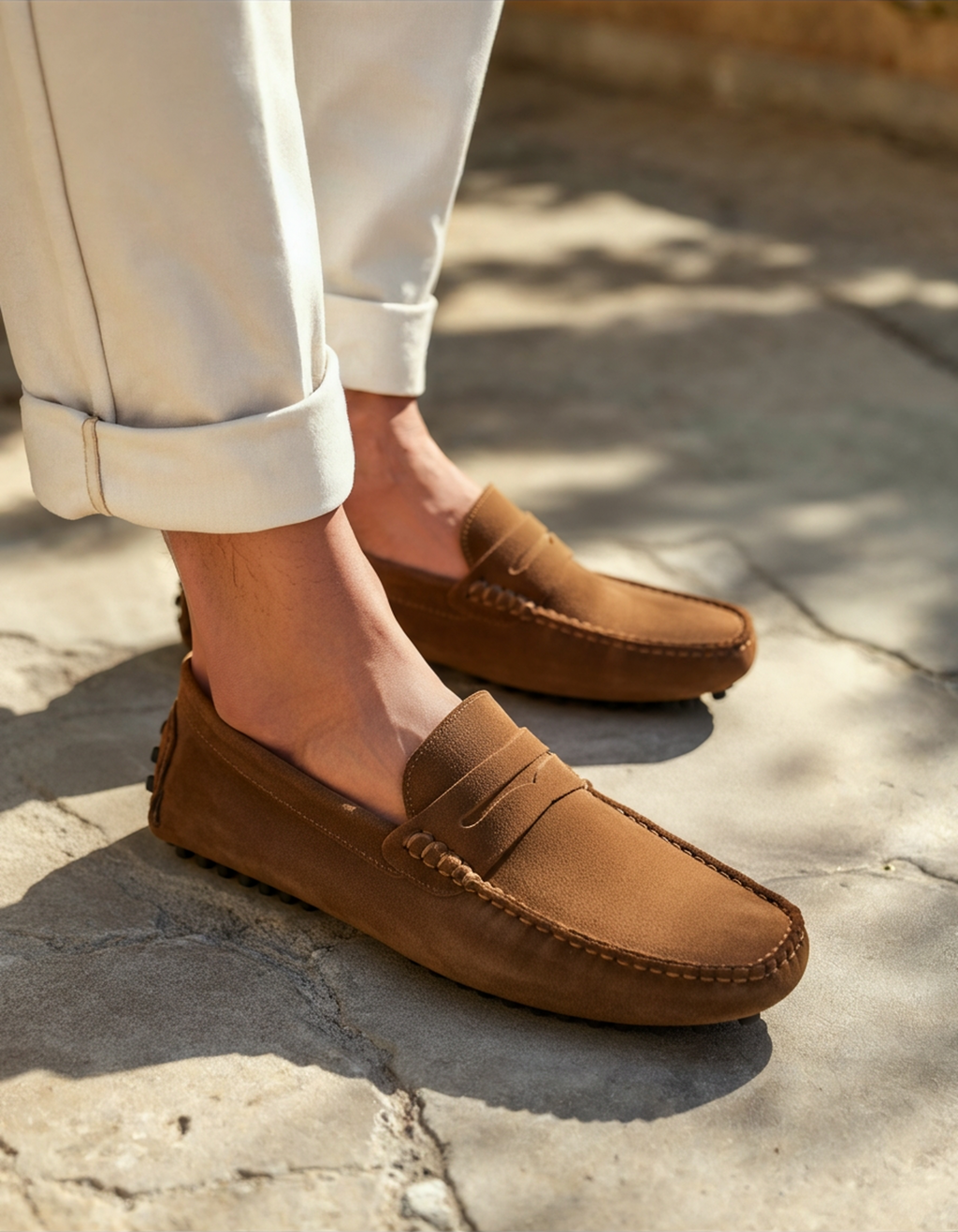 Suede Driver Loafers - Lervati