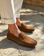 Suede Driver Loafers - Lervati