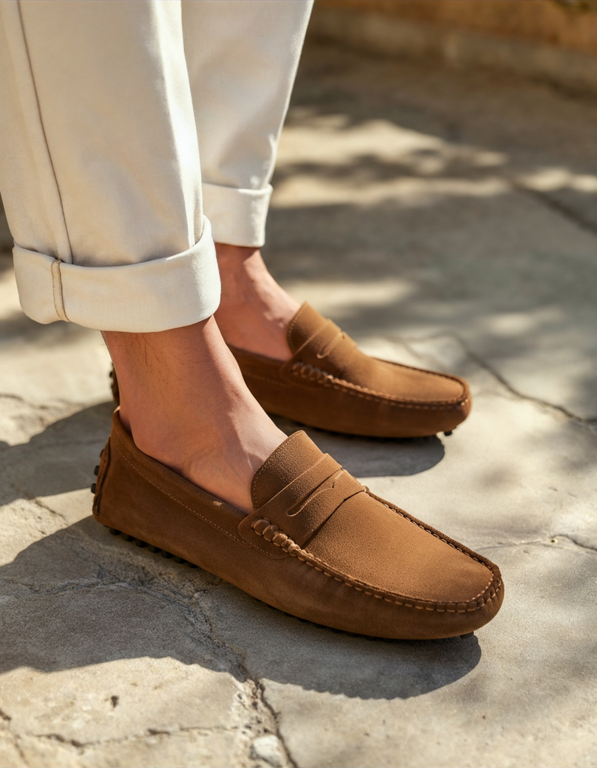 Suede Driver Loafers - Lervati