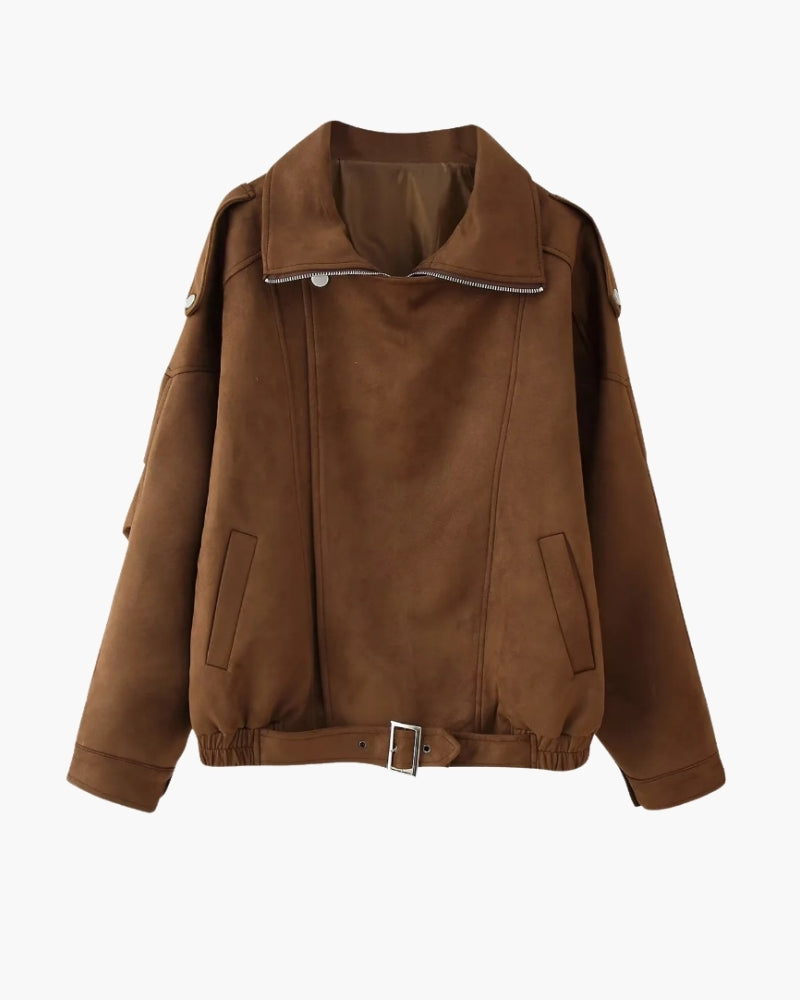 Vintage Suede Drape Jacket - Lervati