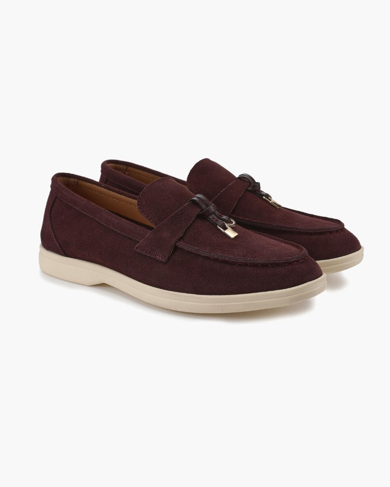 Lervati Suede Lady Loafers - Lervati