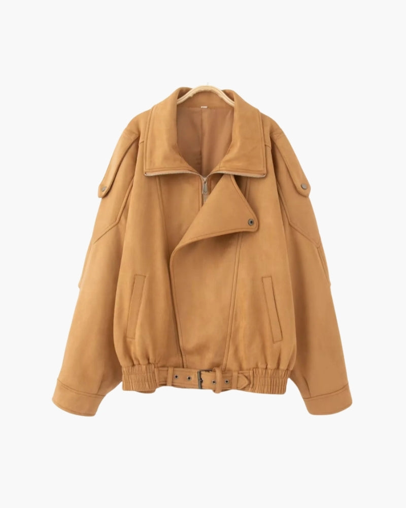 Vintage Suede Drape Jacket - Lervati