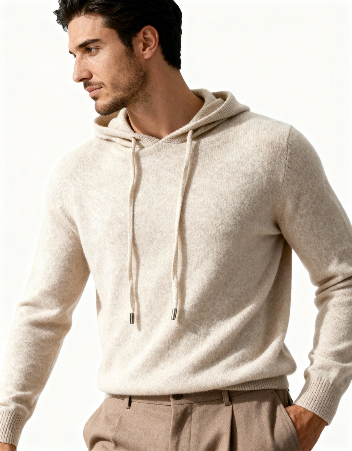 100% Cashmere Hoodie - Lervati