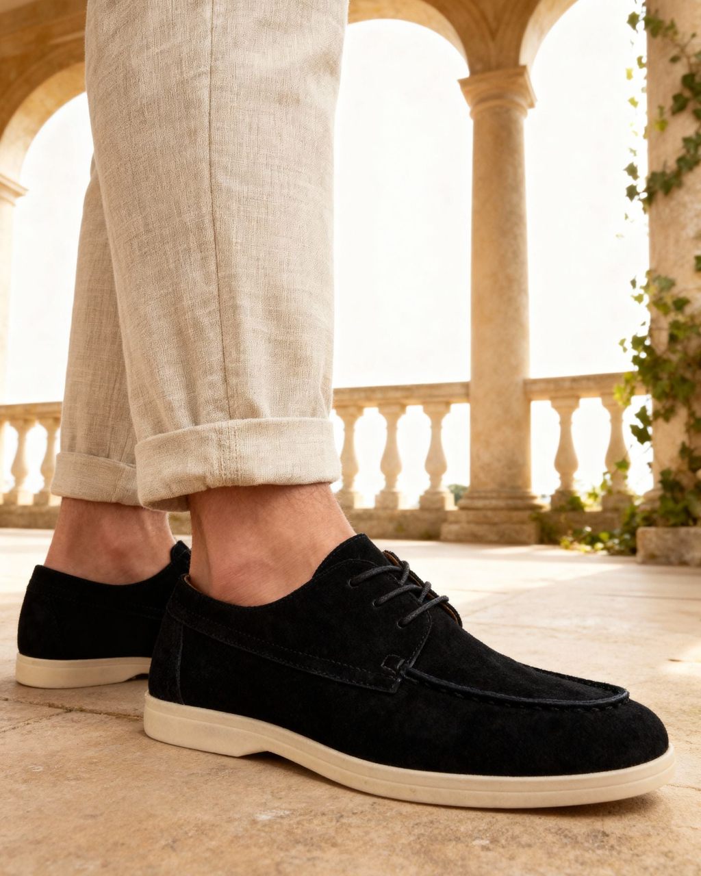 Premium Suede Lace Shoes - Lervati