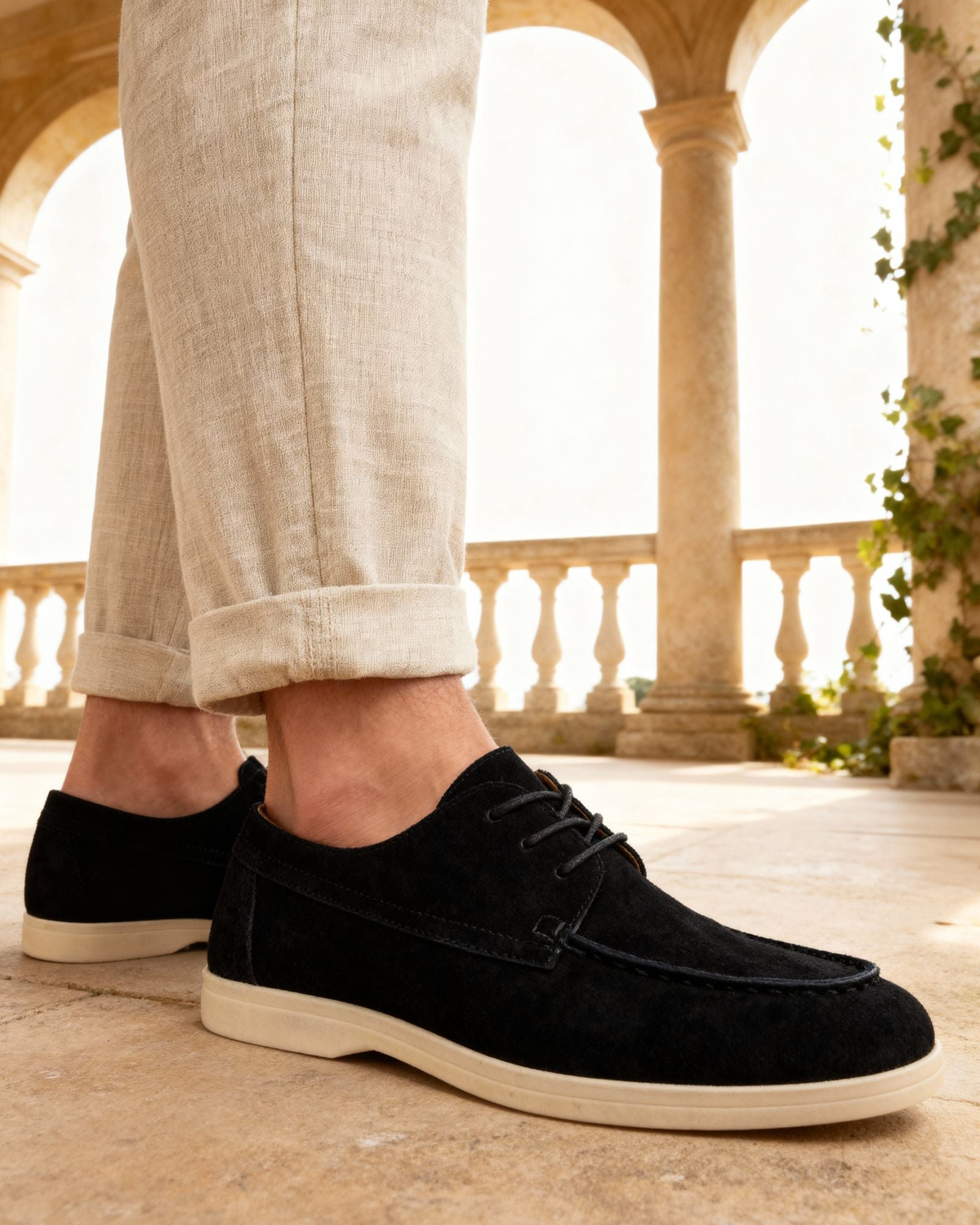 Premium Suede Lace Shoes - Lervati