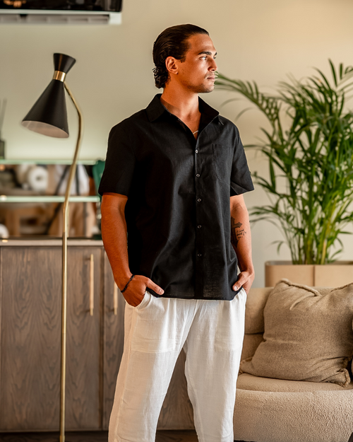 Cape Town - Linen Shirt (Shortsleeve) - Lervati