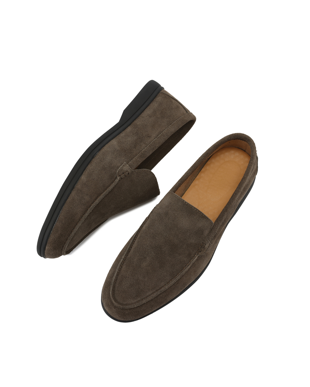 Premium Suede Loafers - Black Soles - Lervati