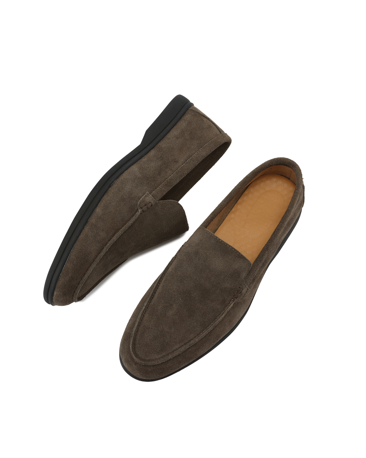 Premium Suede Loafers - Black Soles - Lervati