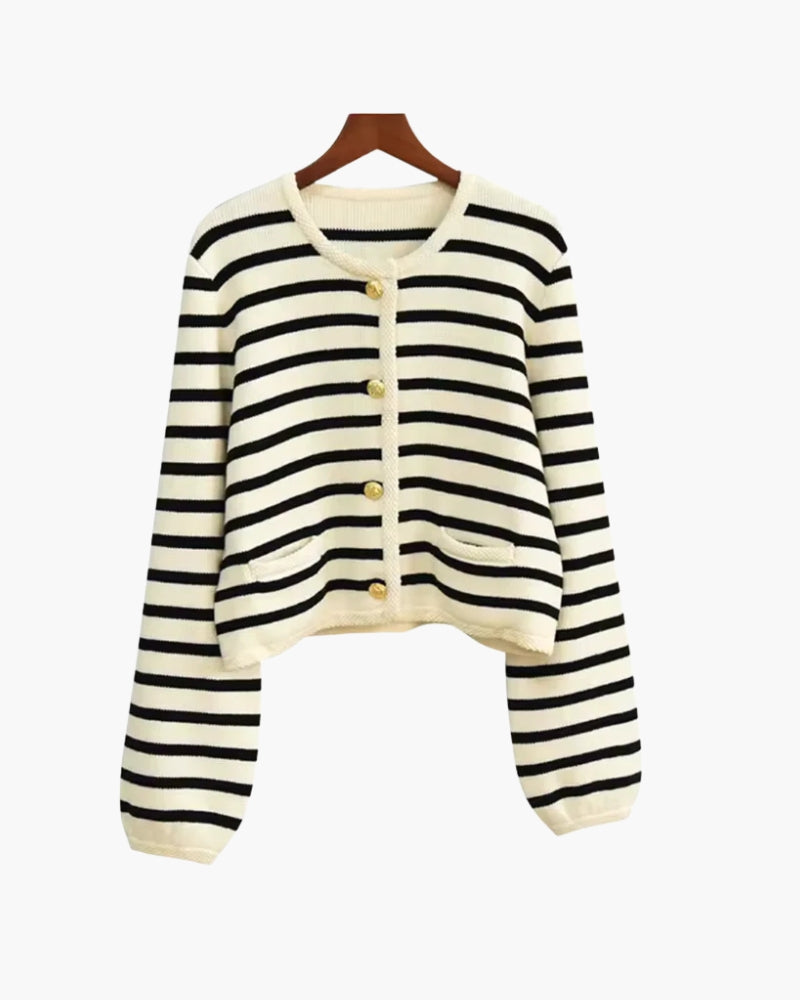 Premium Striped Wool Vest - Lervati
