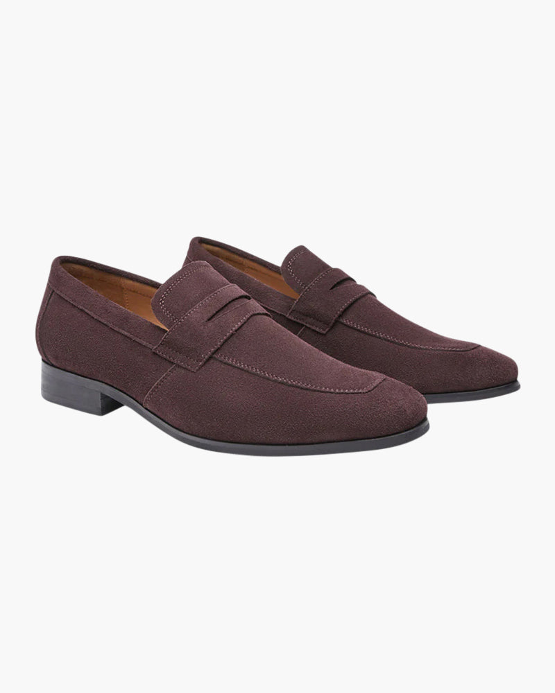 Lervati Suede Penny Loafers - Lervati