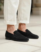 Lervati Suede Penny Loafers - Lervati