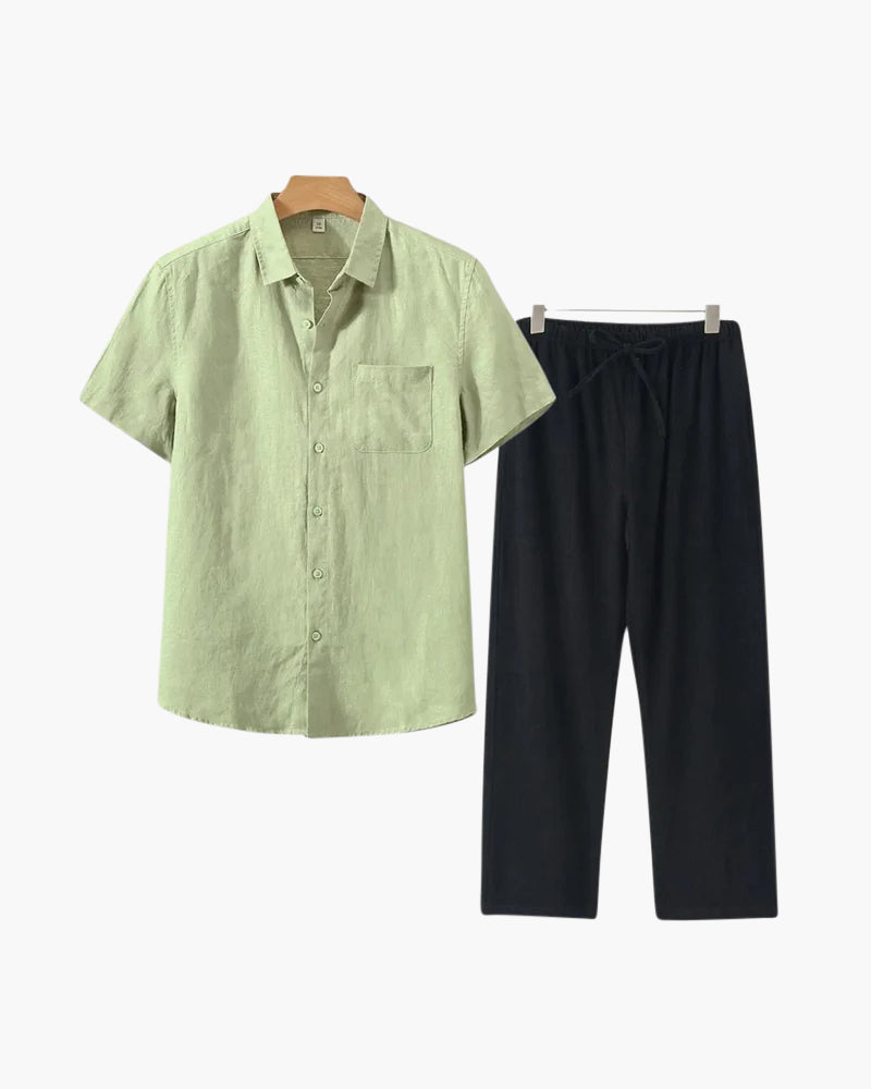 Lervati Linen Combo (Shortsleeve) - Lervati