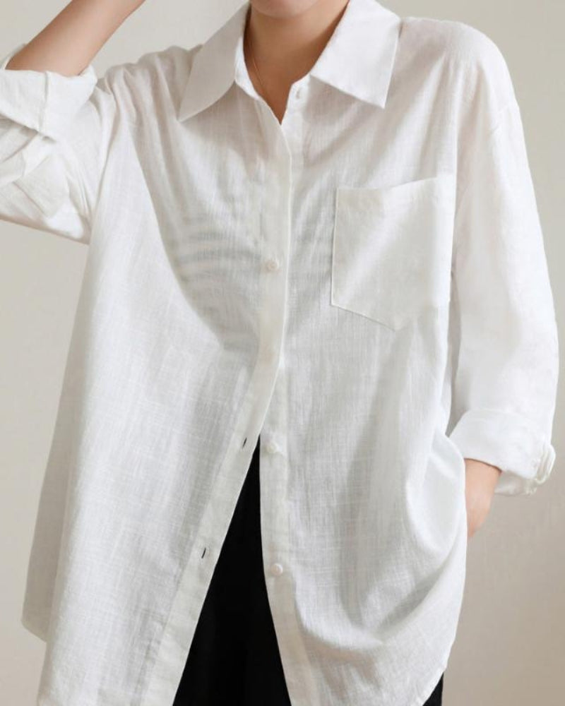 Estate Lady Linen Shirt - Lervati