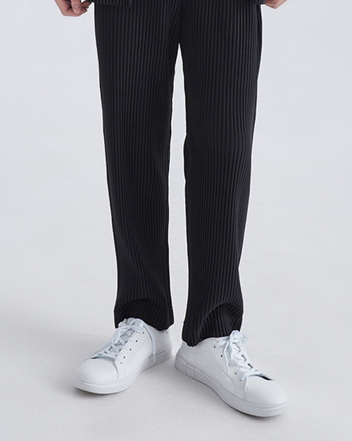 Ribbed Cotton Pantalon - Lervati