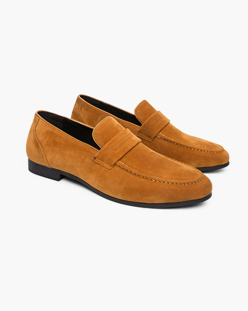 Lervati Suede Penny Loafers - Lervati