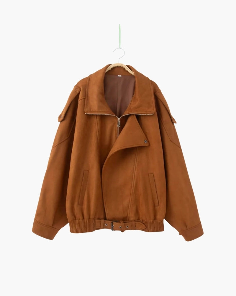 Vintage Suede Drape Jacket - Lervati