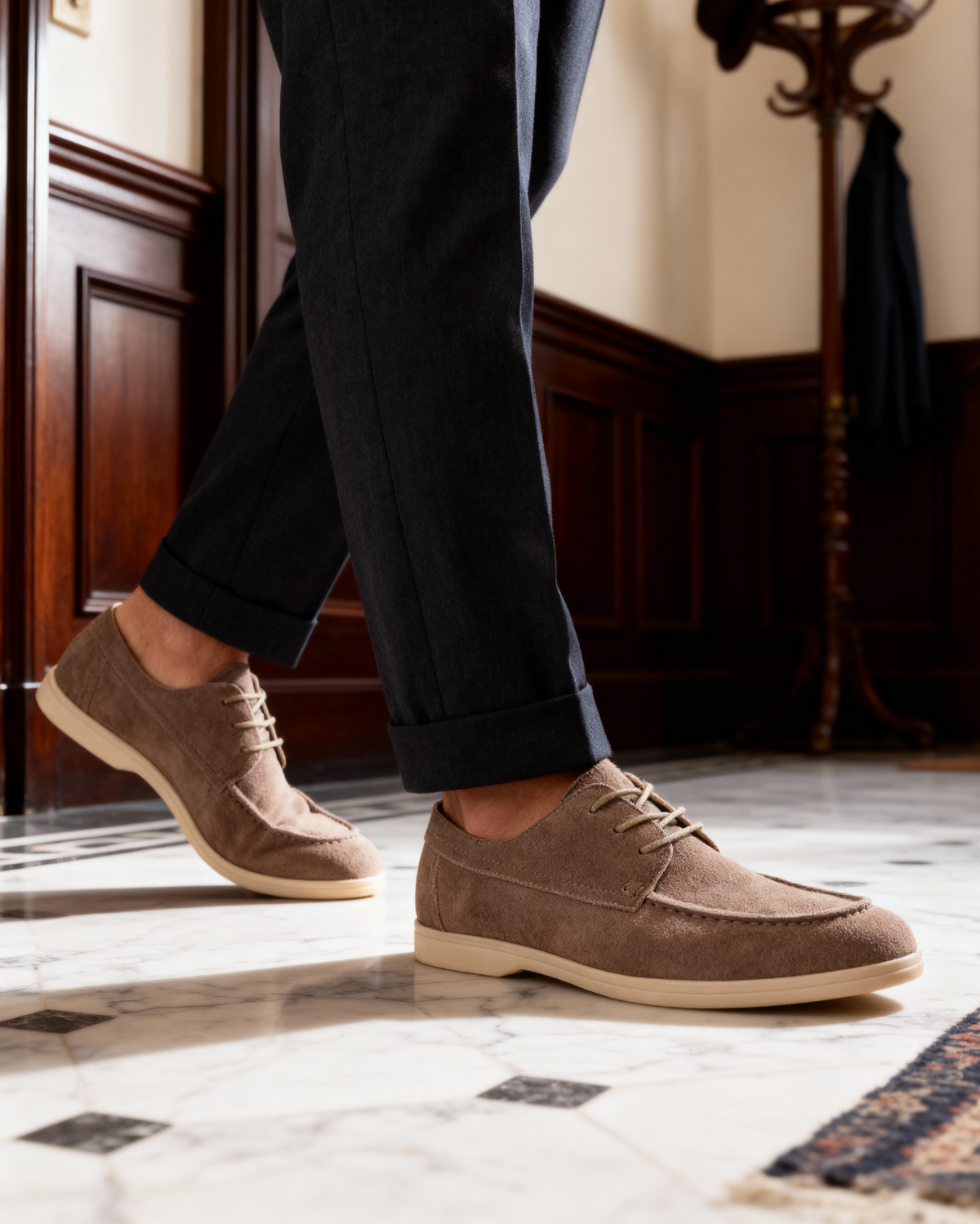 Premium Suede Lace Shoes - Lervati