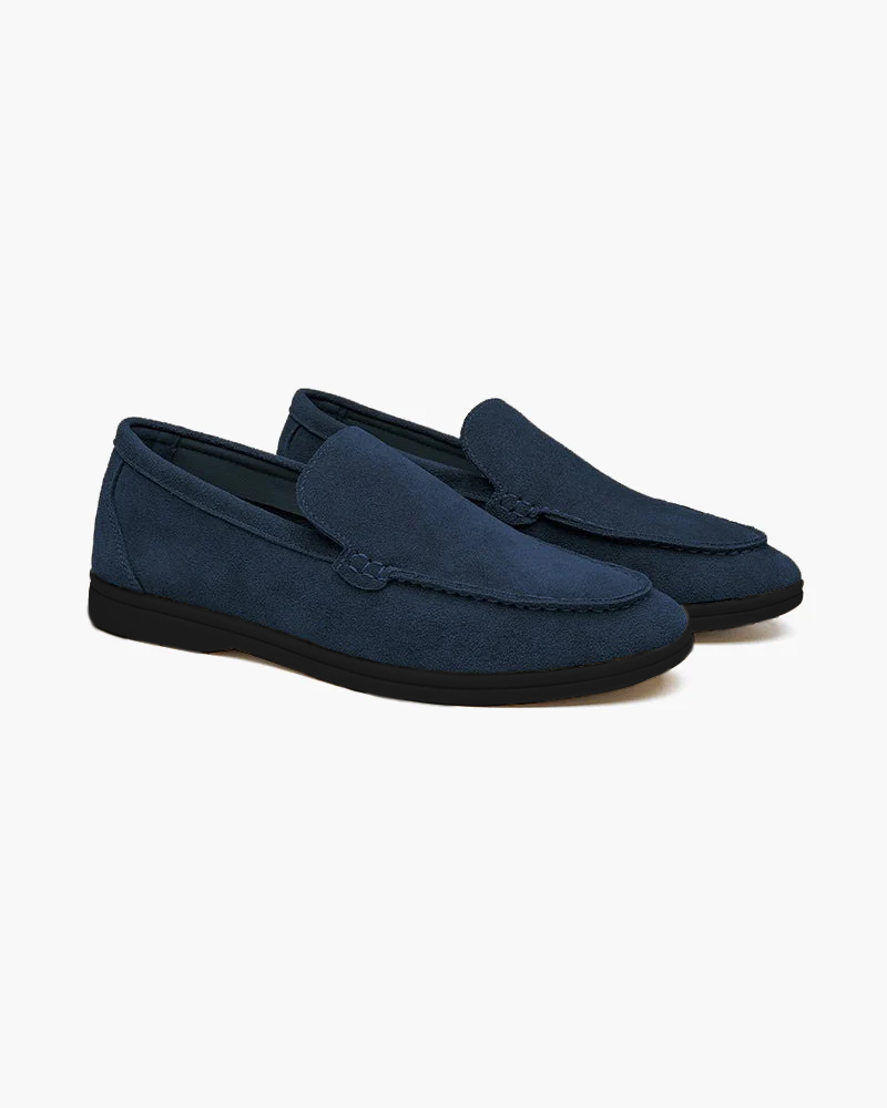 Premium Suede Loafers - Black Soles - Lervati