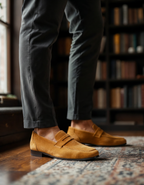Lervati Suede Penny Loafers - Lervati